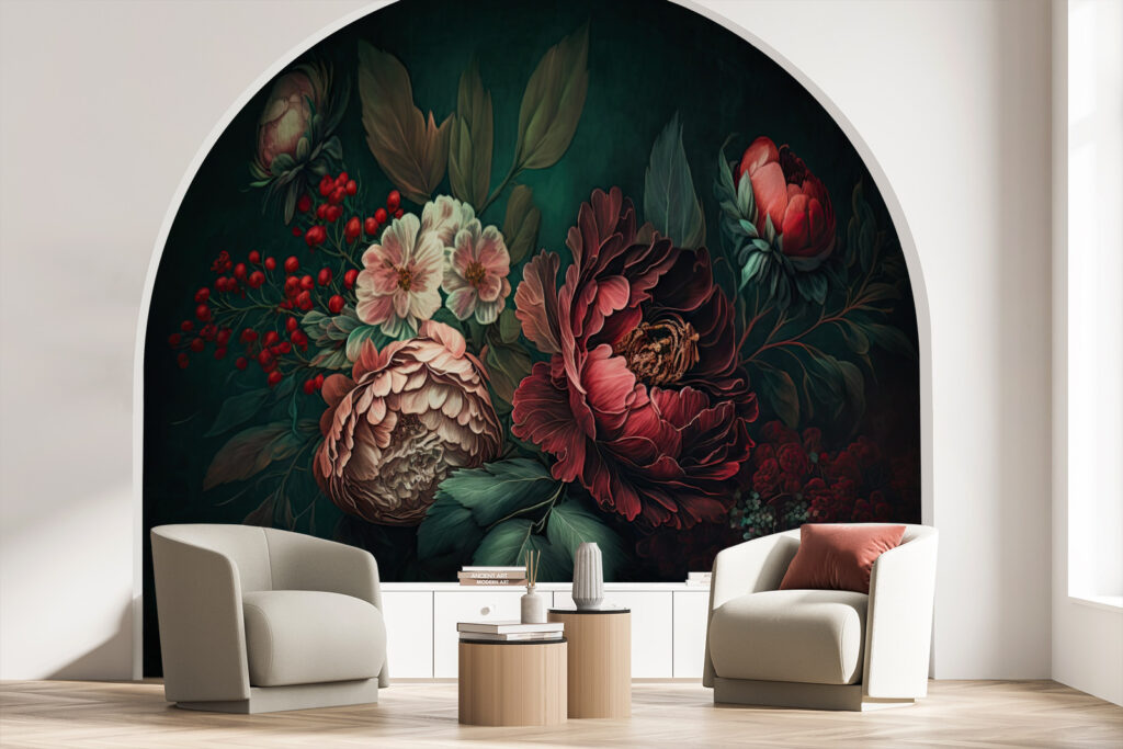 Dark bouquet with berries — interior 2