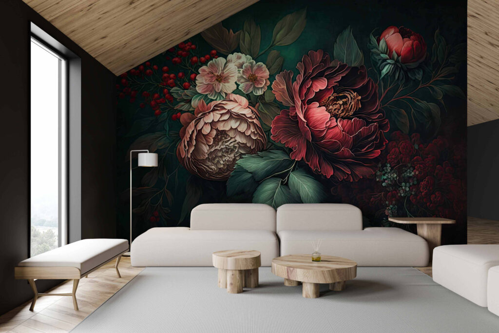 Dark bouquet with berries — interior 3