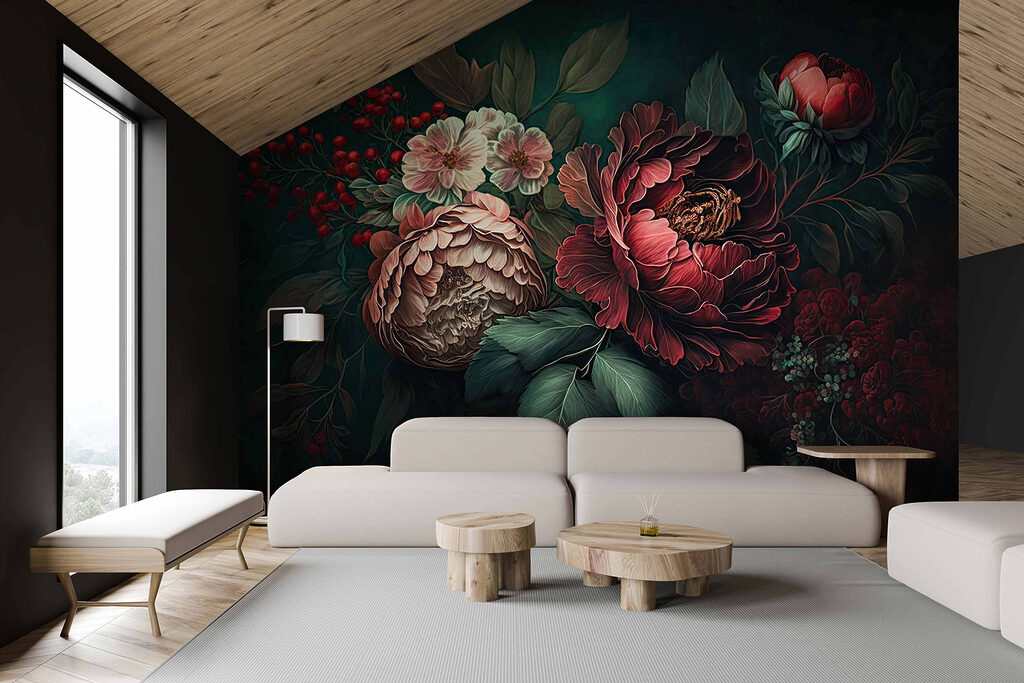 Dark bouquet with berries — interior 4