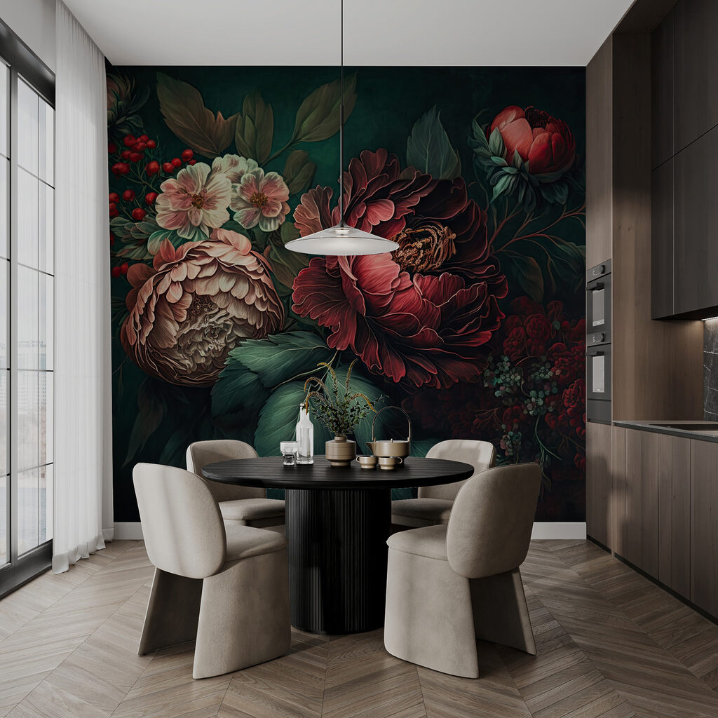 Dark bouquet with berries — interior 5