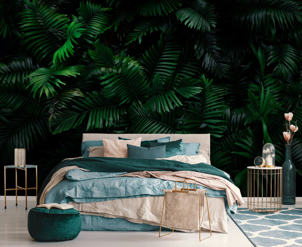 Ferns against night black — interior 2