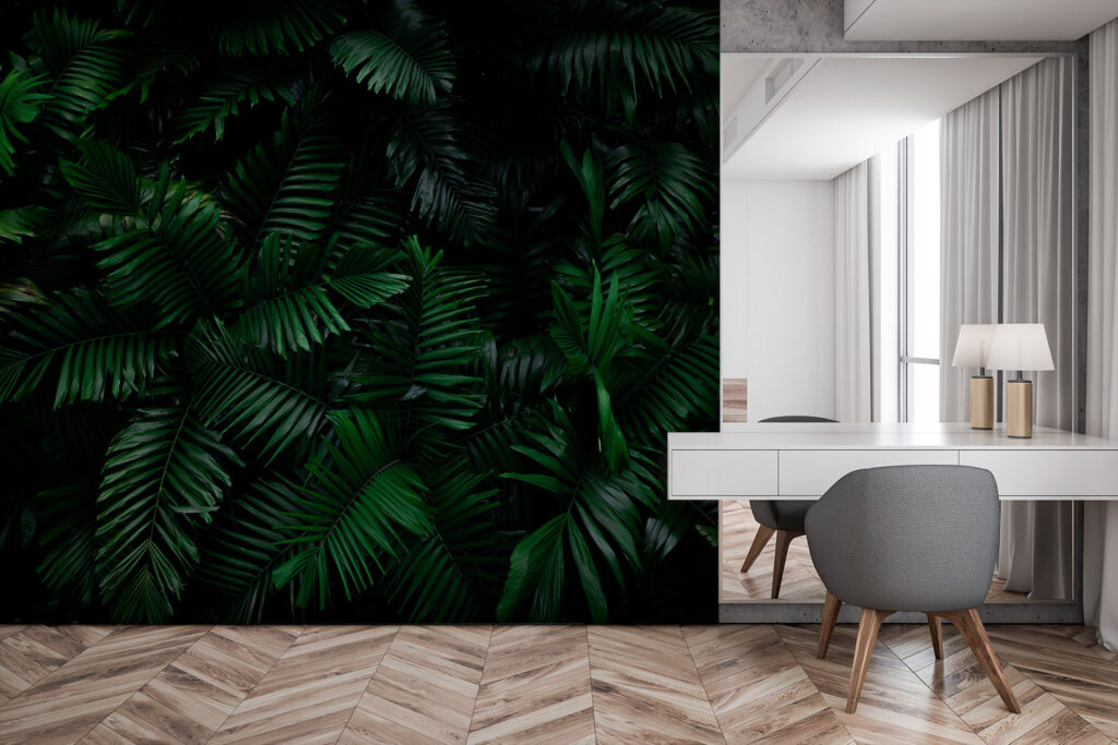 Ferns against night black — interior 3