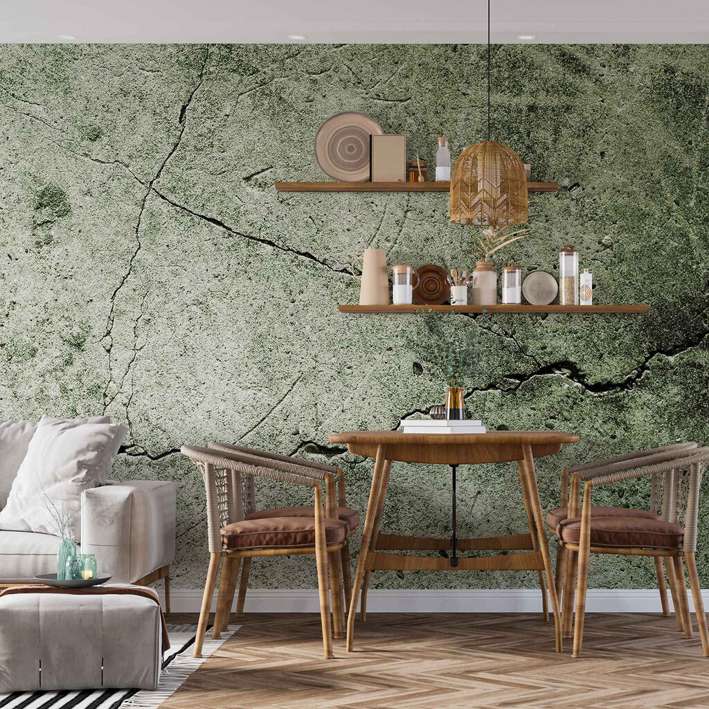 Cracks in weathered layers — interior 1