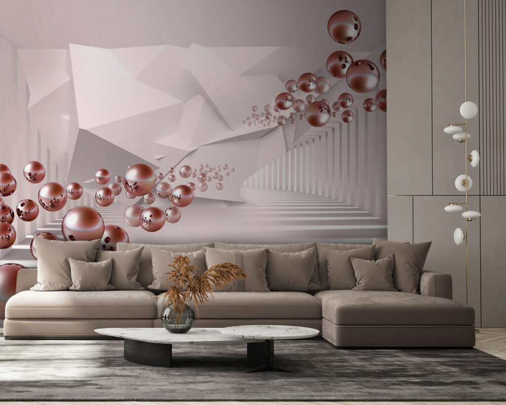 Spheres in the corridor — interior 2
