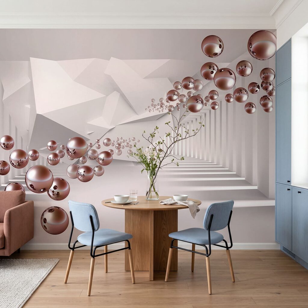 Spheres in the corridor — interior 5