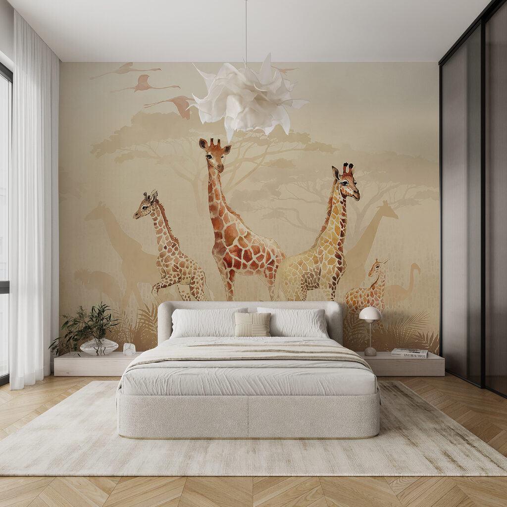 Giraffes at Daybreak — interior 2