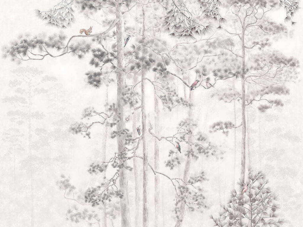 Woodland Etching — full design