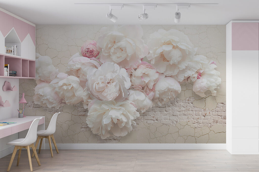 Peonies in Relief — interior 3