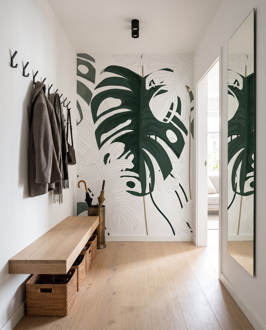 Monstera Line Play in an interior