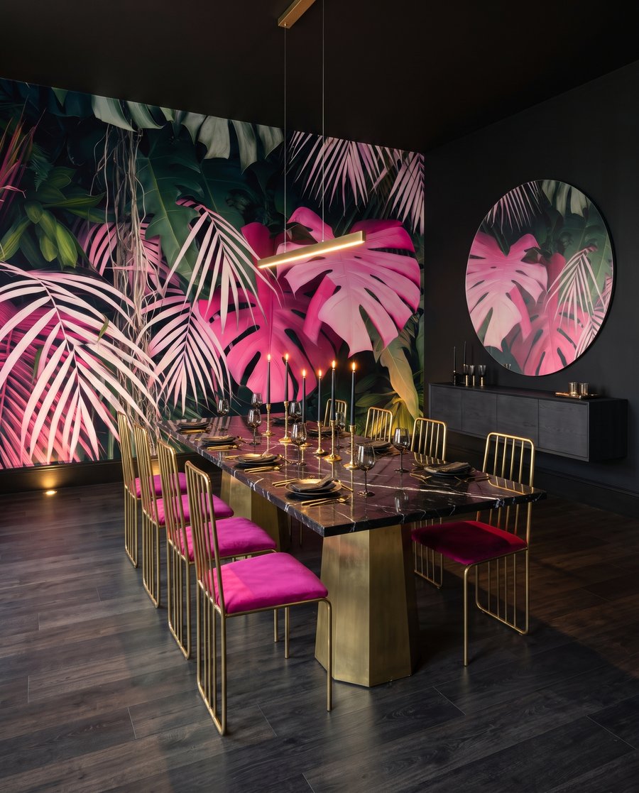 Tropical Colour in an interior