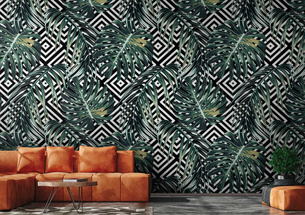Tropical leaves on lattice — interior 3