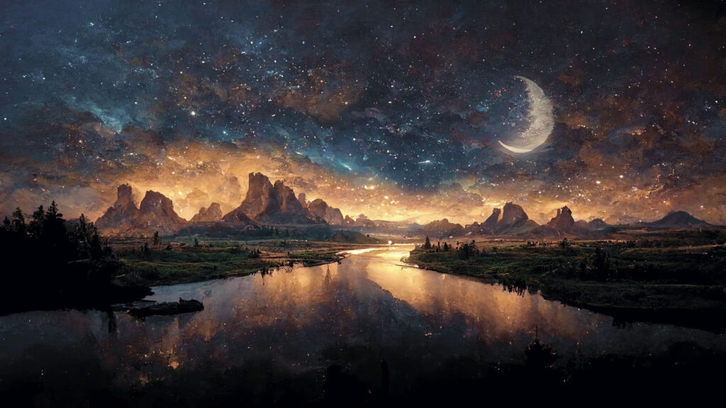 Moon Over the River — full design