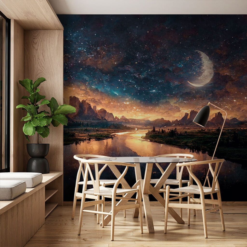 Moon Over the River in an interior