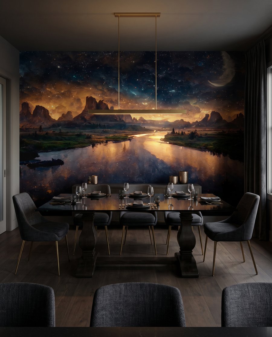 Moon Over the River in an interior