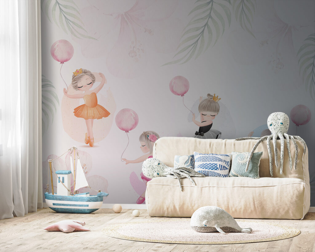 Ballerinas with pink balloons — interior 3