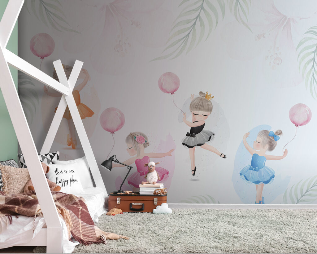 Ballerinas with pink balloons — interior 4