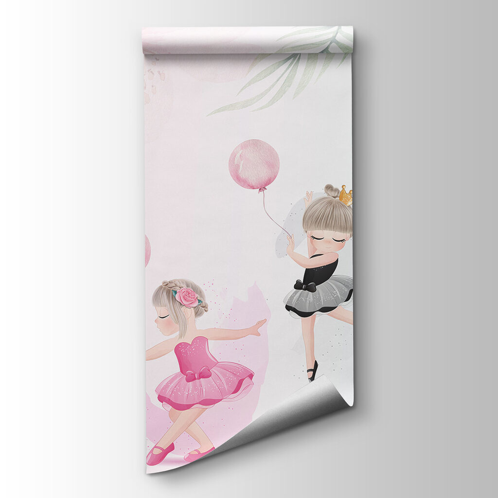 Ballerinas with pink balloons — product view