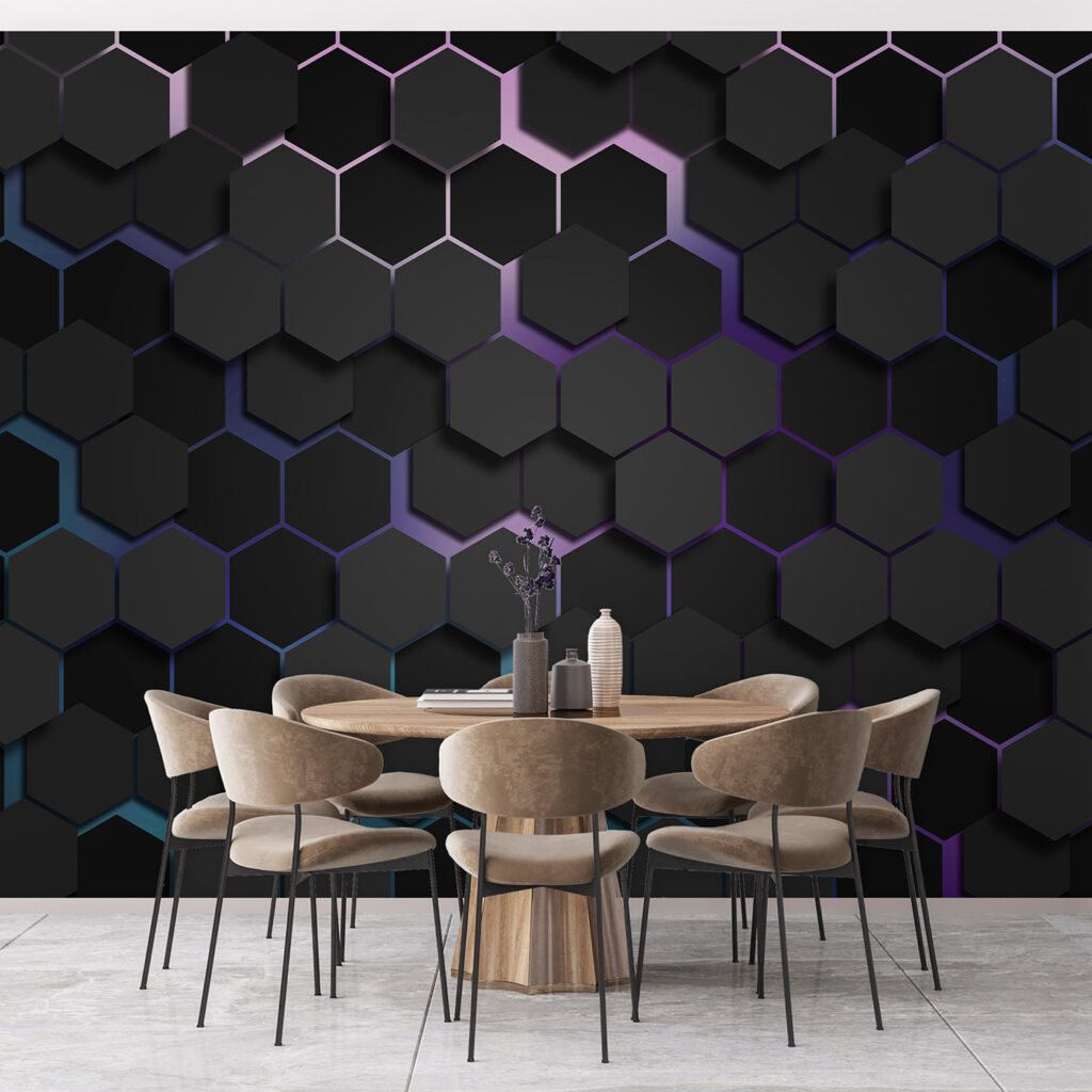 Honeycomb After Dark in an interior