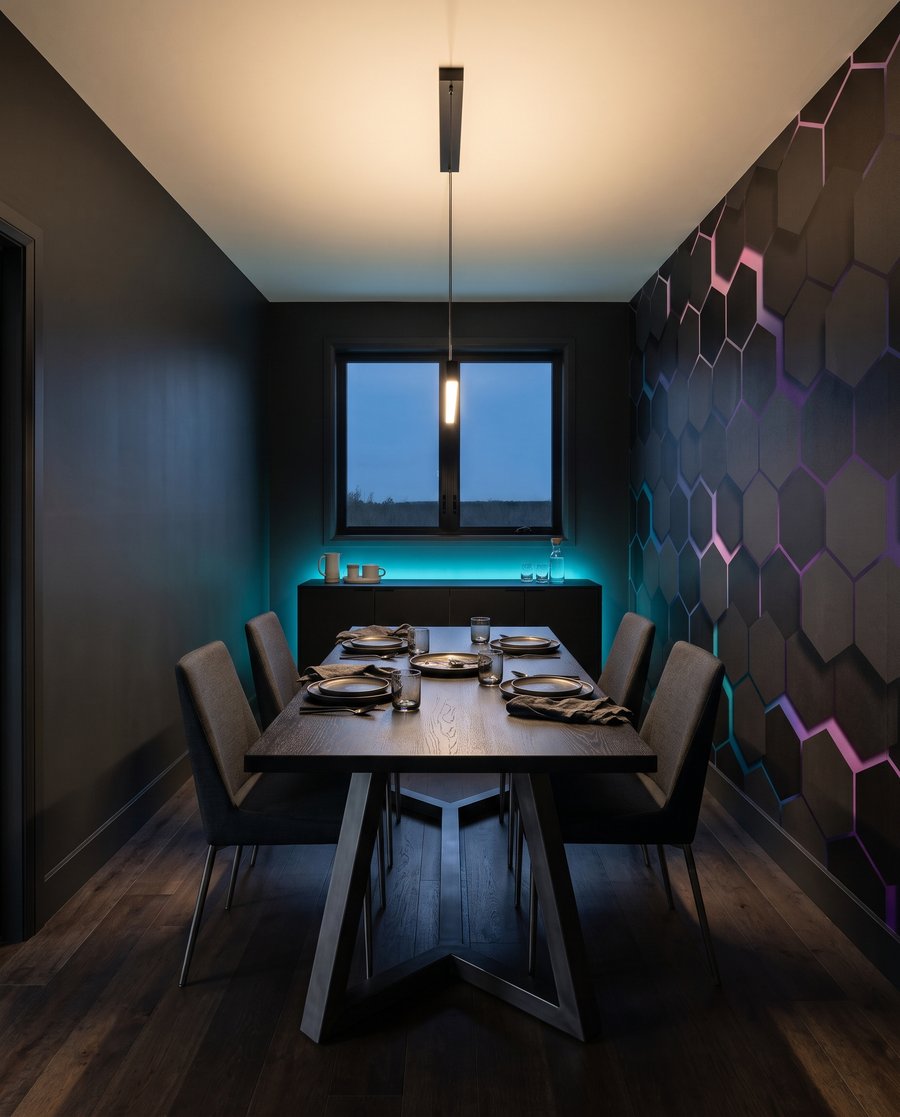 Honeycomb After Dark in an interior