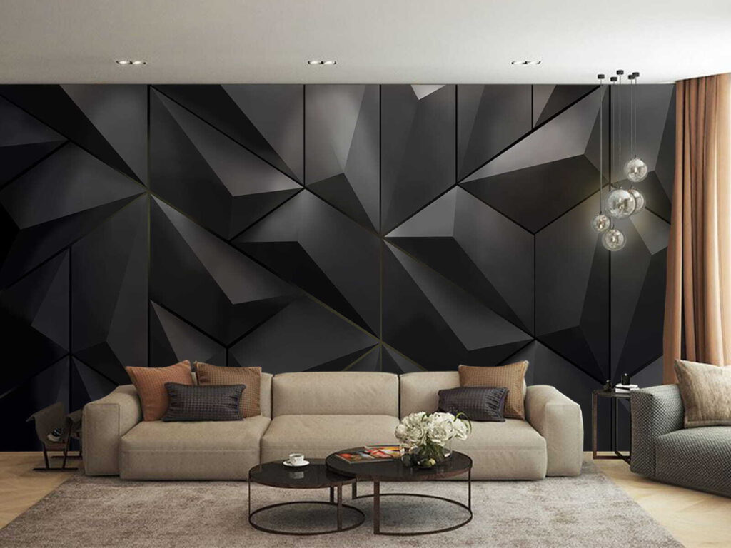Black facets in shadow — interior 1