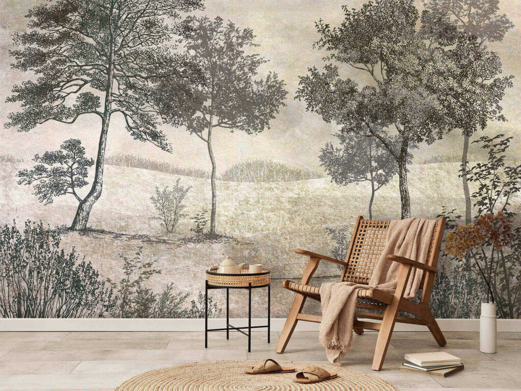 Open Woodland Etching — interior 3