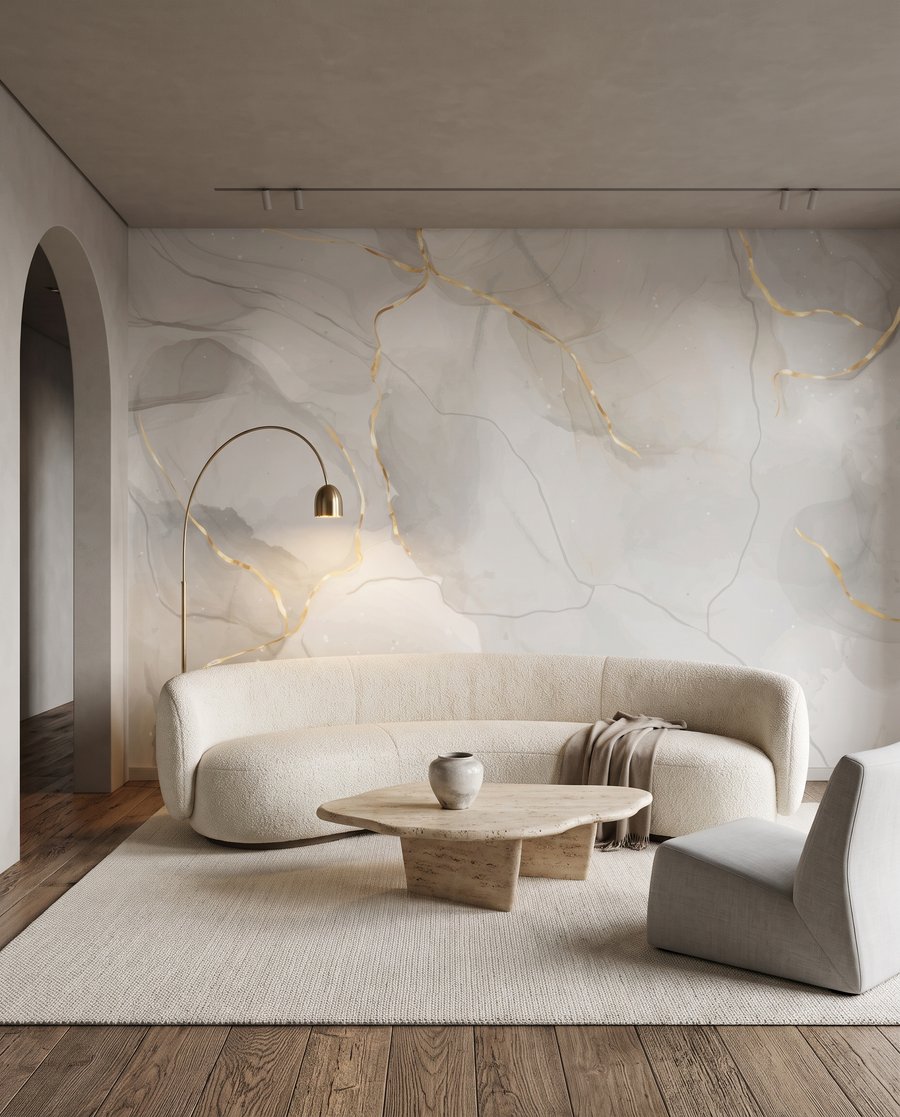 Marble With Fine Veins in an interior