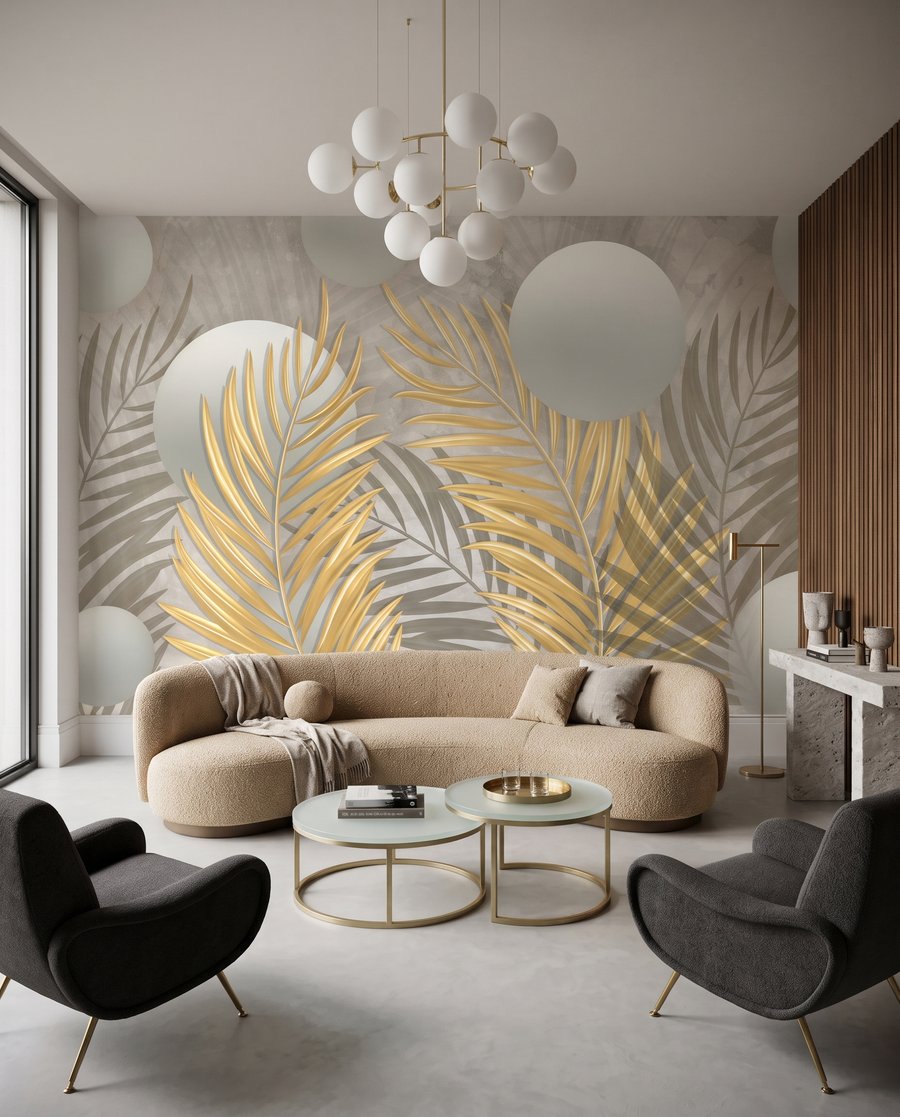 Palms and Spheres in an interior