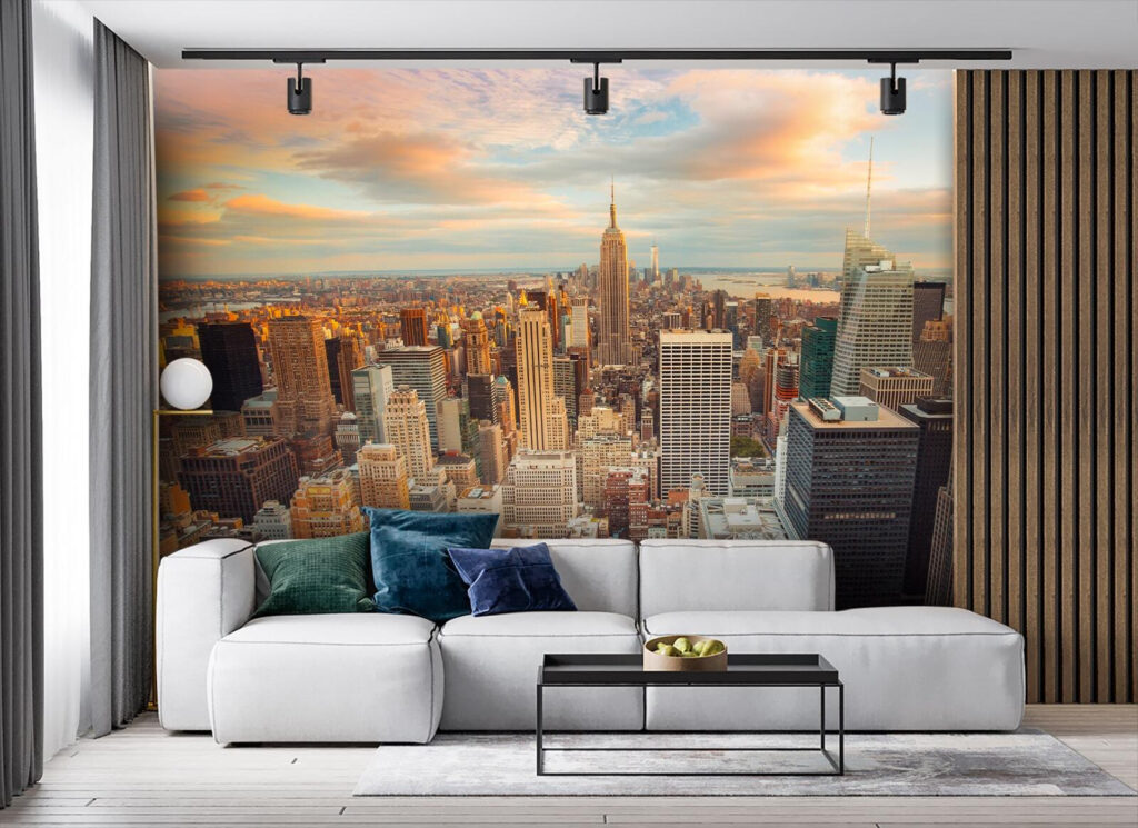 Cityscape in evening light — interior 1