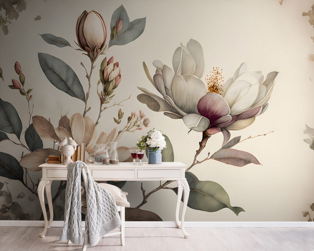 Magnolia Sketch in an interior