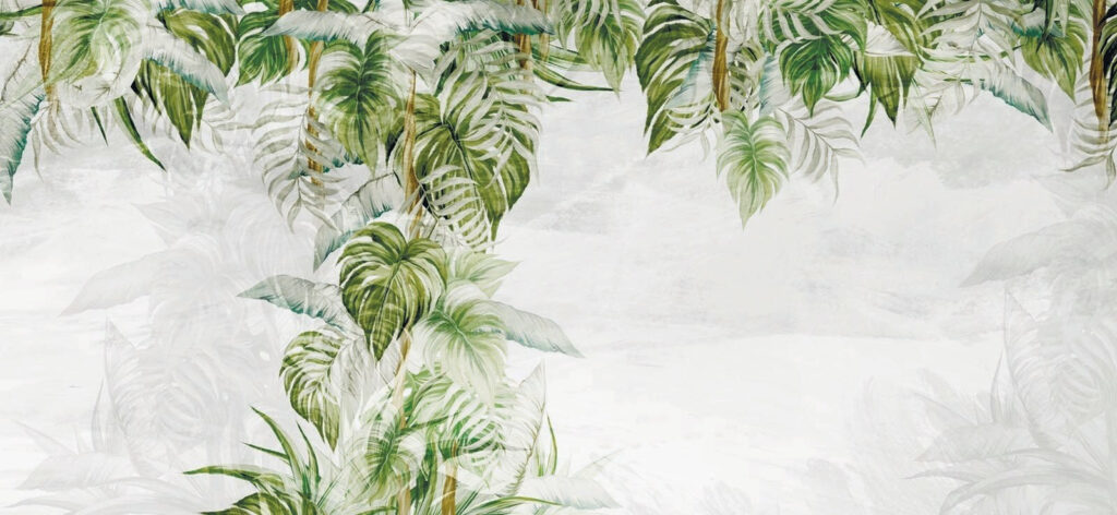 Hanging jungle leaves — full design