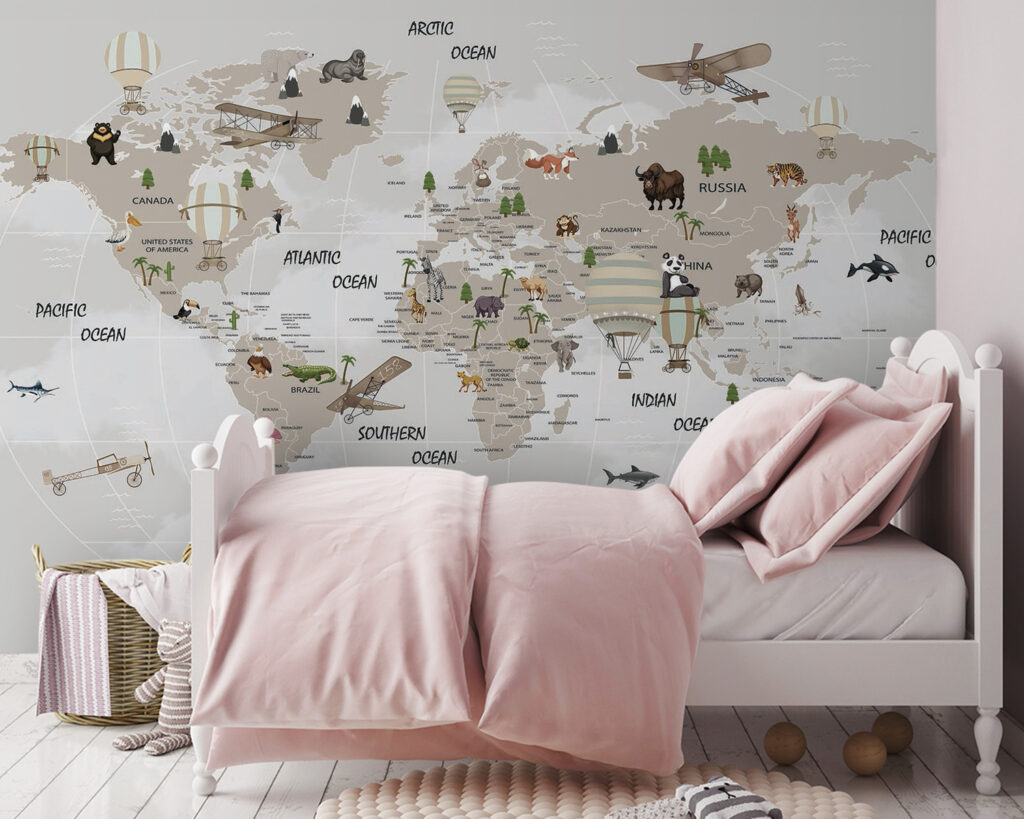 Travel symbols and animals — interior 2