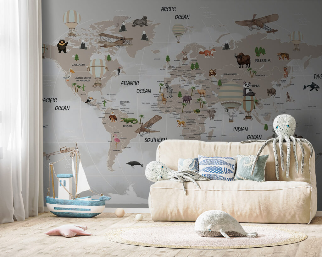Travel symbols and animals — interior 5