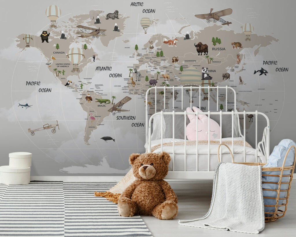 Travel symbols and animals — interior 8