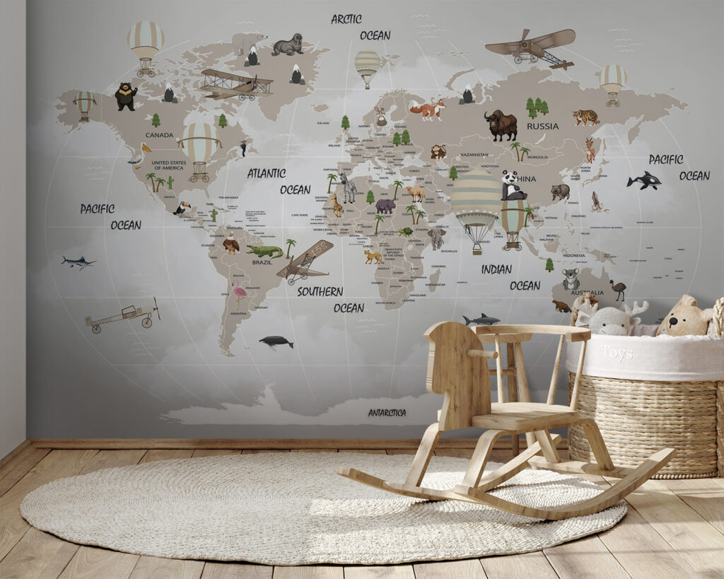 Travel symbols and animals — interior 9