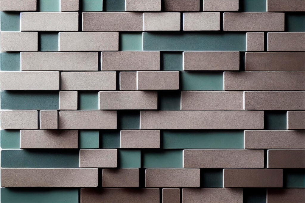 Brick blocks, open joints — full design