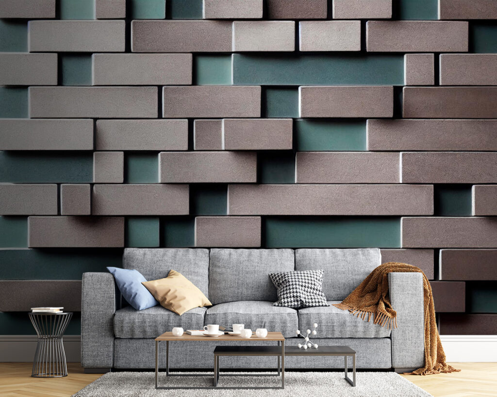 Brick blocks, open joints — interior 1