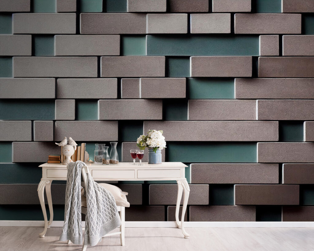Brick blocks, open joints — interior 9