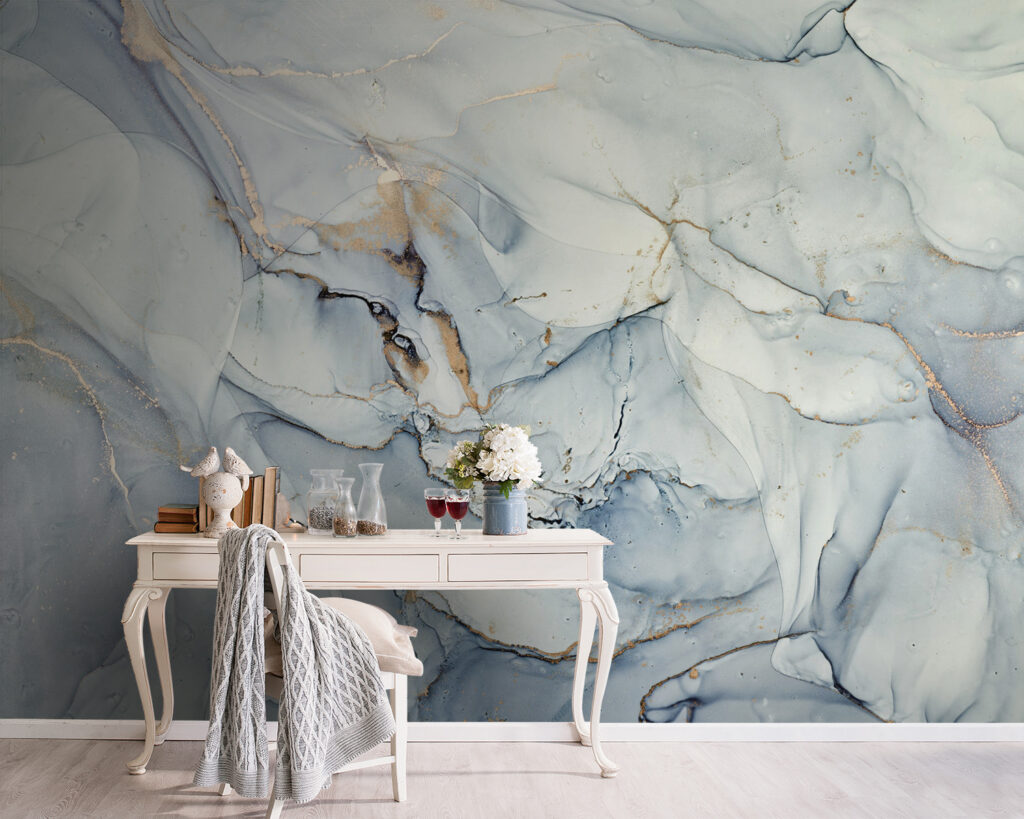 Pale blue with veins — interior 8