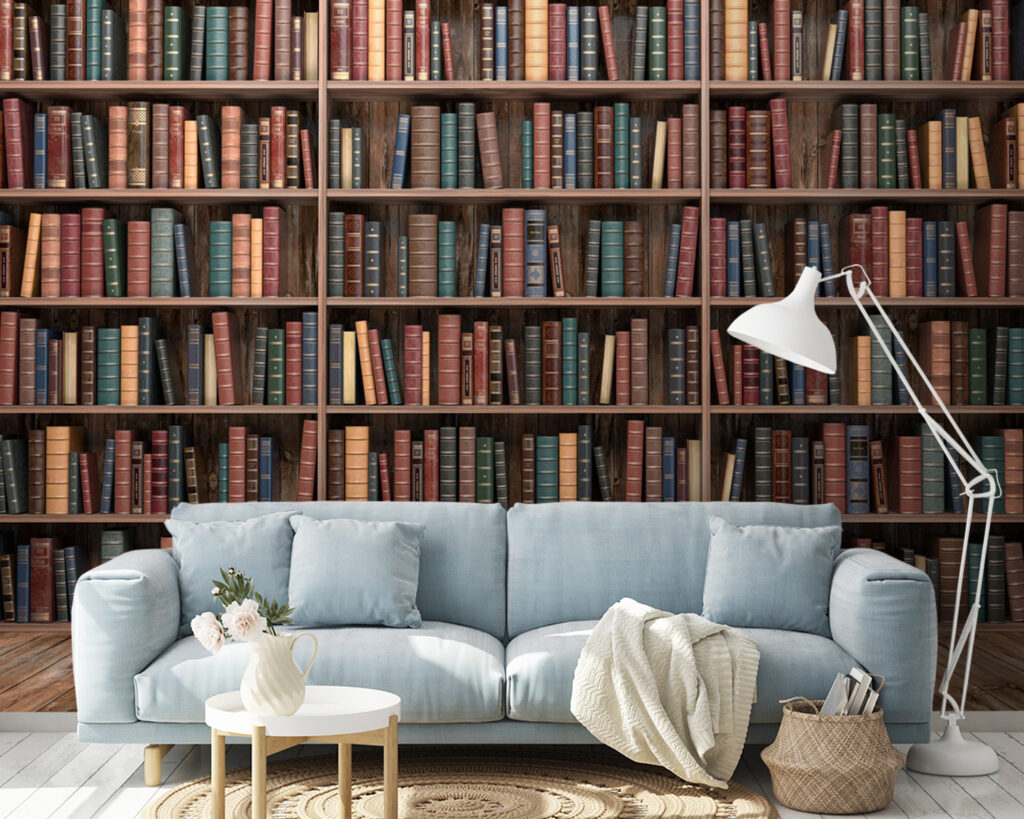 Wall of Stories in an interior