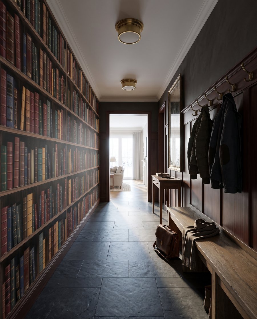 Wall of Stories in an interior