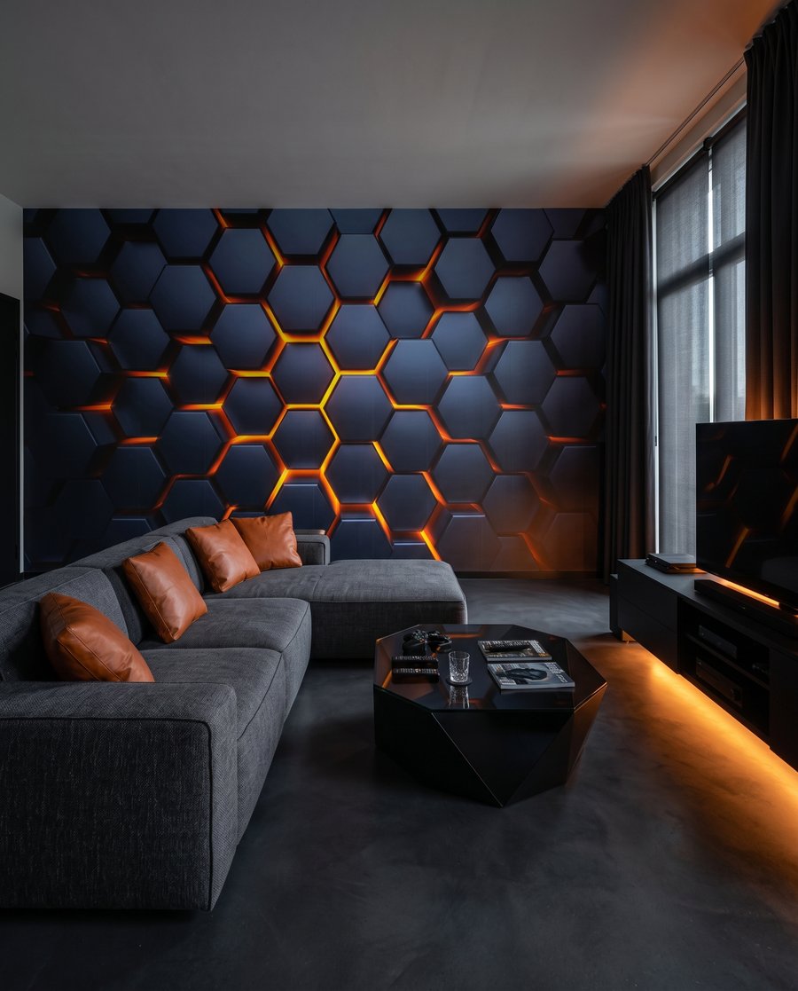 Glowing Honeycomb — interior 3