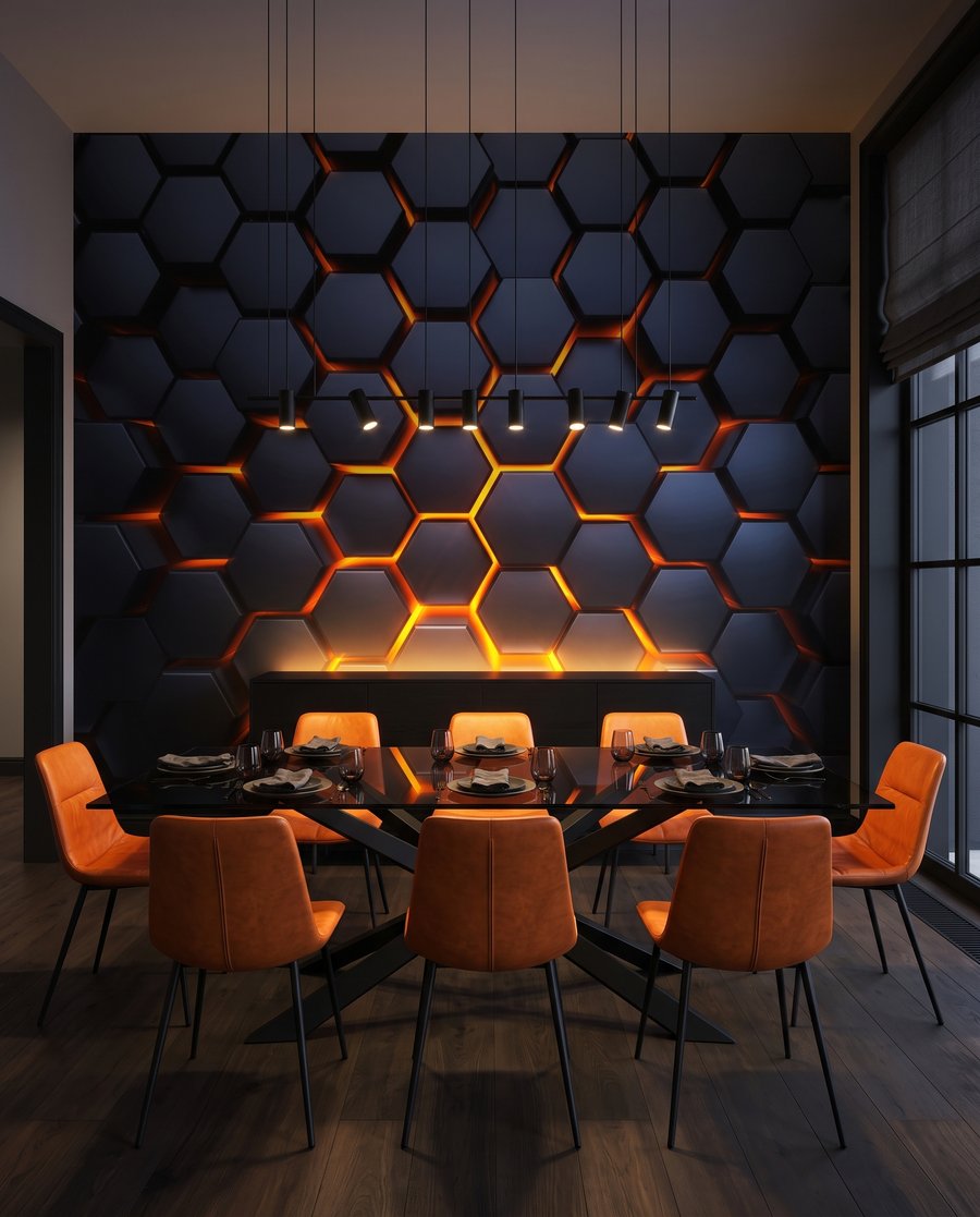 Glowing Honeycomb — interior 5