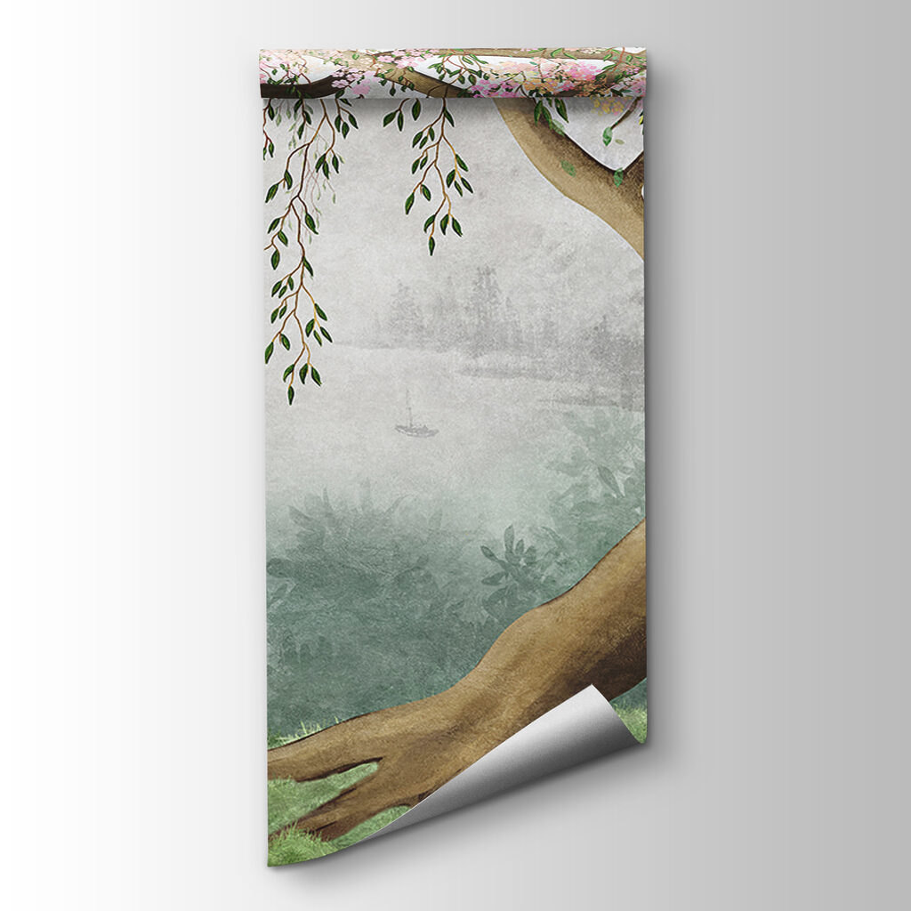 Tree in blossoming mist — product view
