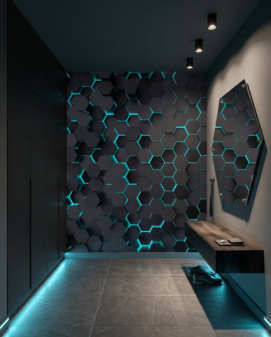 Electric Hexagons in an interior