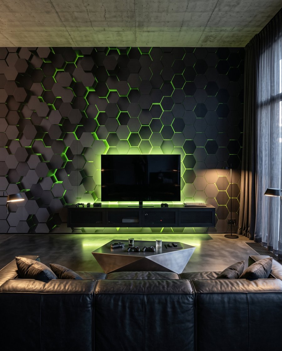 Electric Hexagons — interior 1