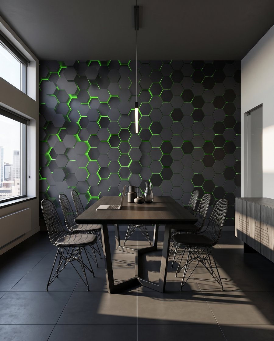 Electric Hexagons — interior 8