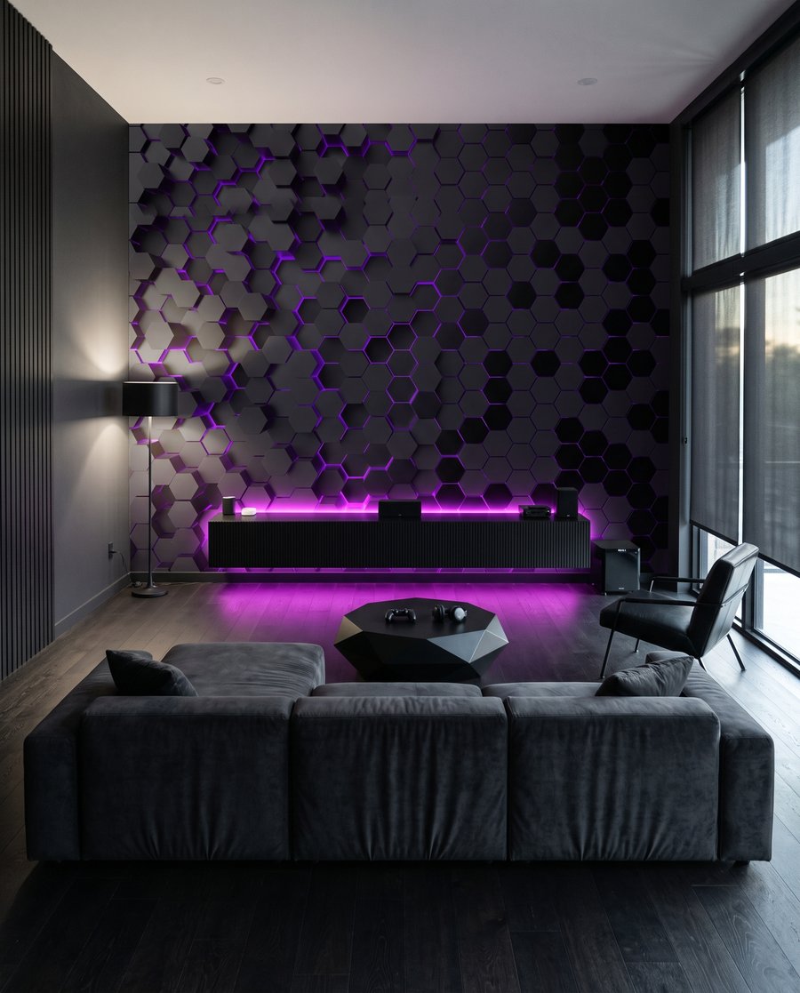 Electric Hexagons — interior 3