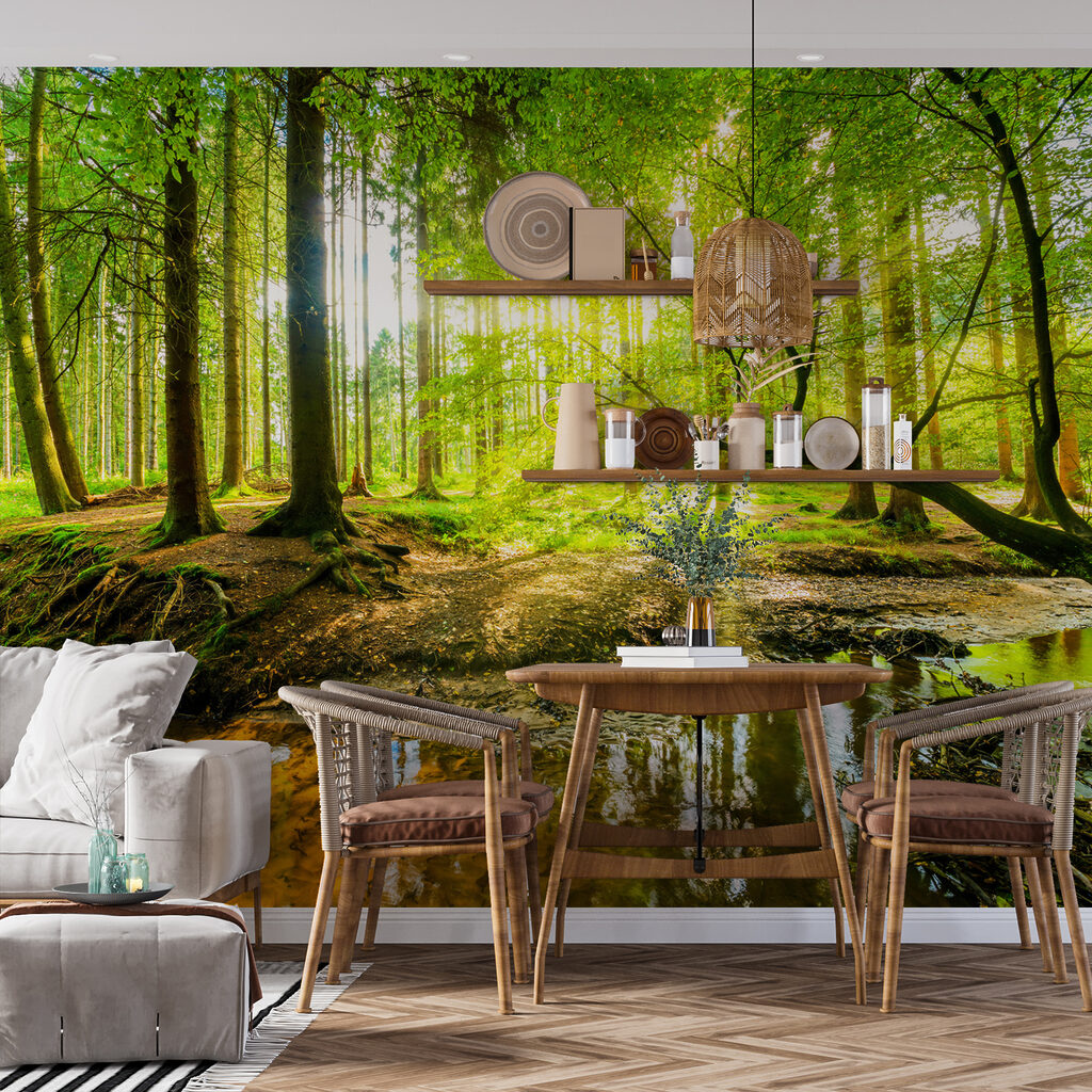 Sunlit Woodland Stream — interior 7