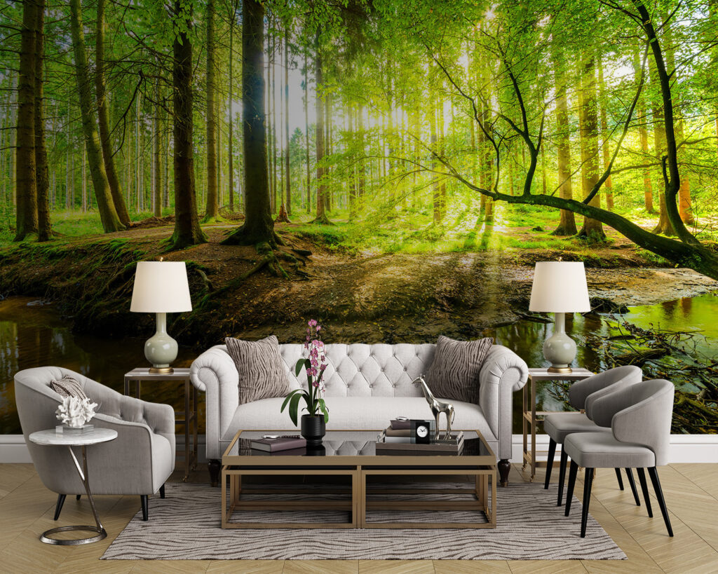 Sunlit Woodland Stream — interior 3