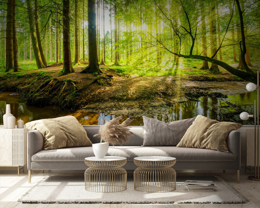 Sunlit Woodland Stream — interior 4